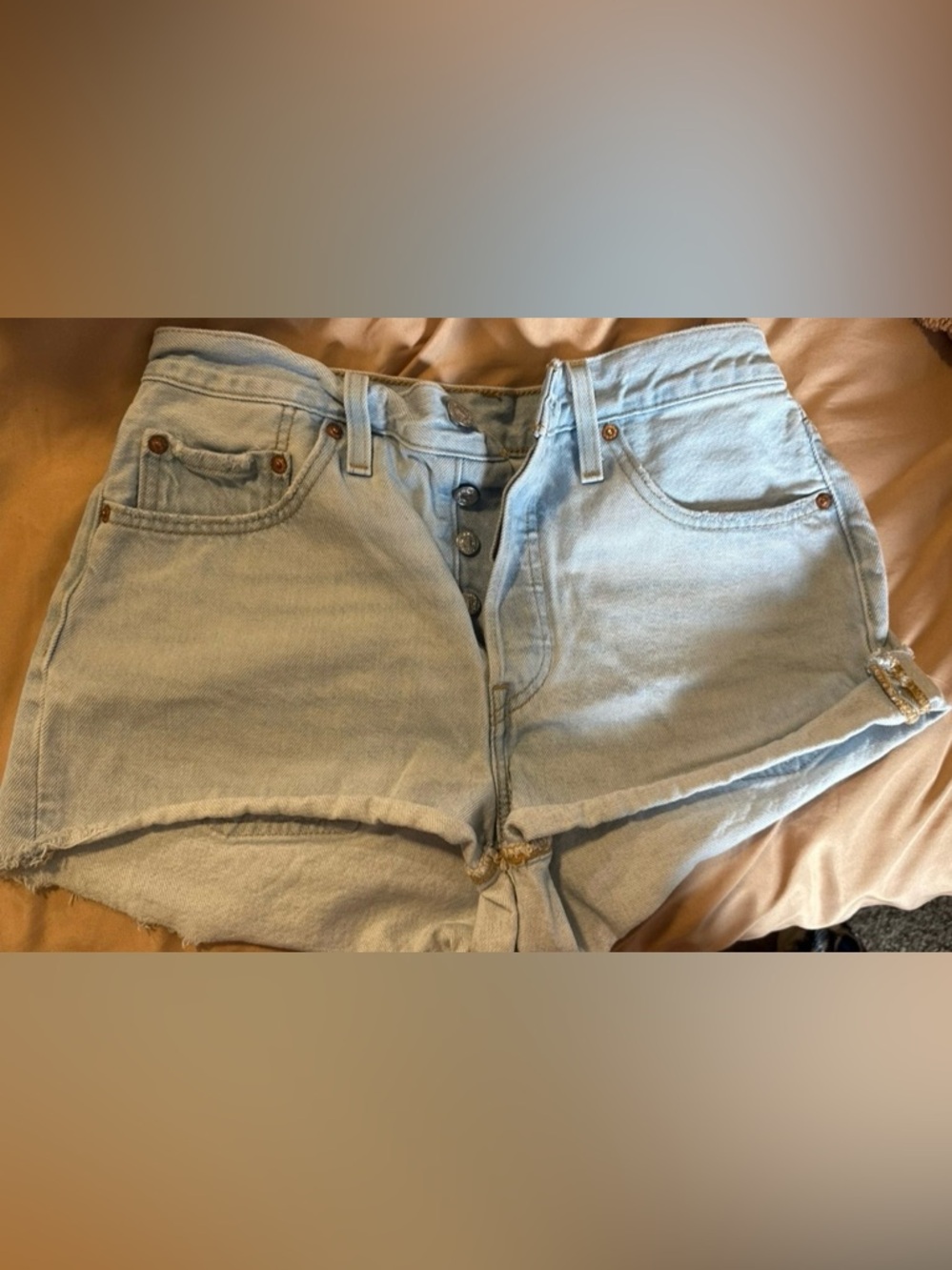 Levi's Light Blue Women's Relaxed Denim Shorts